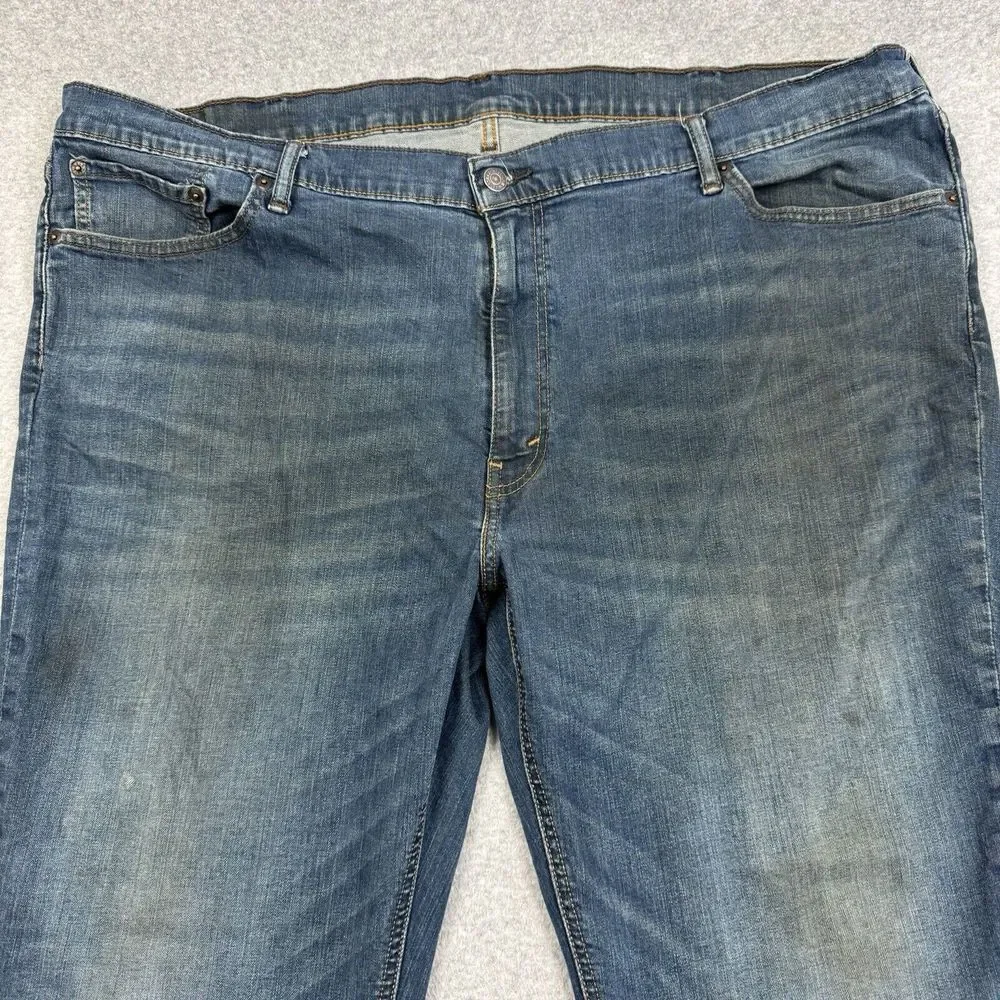 Levi's 541 Athletic Tapered Jeans Mens 50x30 Actual 46x27 Big&Tall Stretch Blue‎